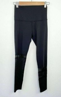 Beyond Yoga Black Mesh Detail Pull On Leggings Women's Size Extra Small XS  - $49 - From Taylor