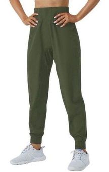 Halara High Waisted Joggers Dark Olive Green Elastic Waist Pants Size XL  New! - $26 New With Tags - From Danielle