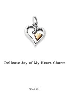 James Avery Joy Of My Heart Charm, Silver Charms