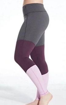 Calia by Carrie Underwood Colorblock Leggings Gray Purple Mesh Size Medium  - $28 - From Susan