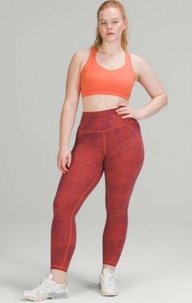 Lululemon NWT Wunder Train HR Tight 25” Crackle Glaze Orange Vintage  Larkspur 4 - $58 New With Tags - From Caitlin