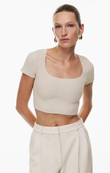 Babaton Sculpt Knit Squareneck Top