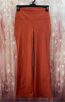 90 Degree by Reflex Interlink Faux Leather Orange High Waist Flare Yoga  Pants Size L - $32 New With Tags - From Melissa