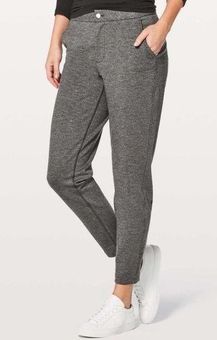 Lululemon City Trek Trouser II Women’s 4 Heathered Black Casual Work  Athleisure