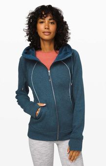 Lululemon Scuba Hoodie Plush - Heathered Night Diver Blue Size 4