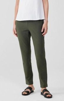 Eileen Fisher Petite Washable Stretch Crepe Slim Ankle Pants