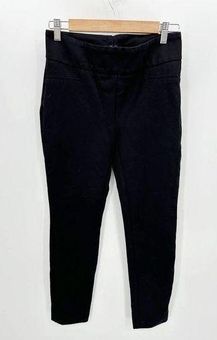 Dalia Pants Women SMALL Black Solid Pull On Rayon Blend Stretch