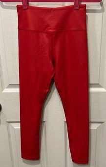 Zyia Active Limited Edition Red Metallic Light N Tight Hi-Rise 7/8 Leggings!  Size 4 - $33 (58% Off Retail) - From JAST