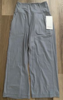 Lululemon Women's Sz. 0 Align Wide Leg High Rise Crop 23 Rhino Grey NWT