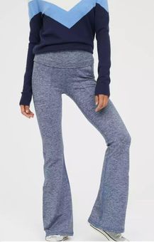Aerie Large Regular OFFLINE Hugger High Waisted Foldover Flare Legging Blue  - $28 (49% Off Retail) New With Tags - From Delilahs