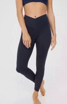 Crossover Leggings- Navy Blue