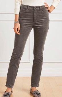 Stretch Corduroy Straight Leg Pants