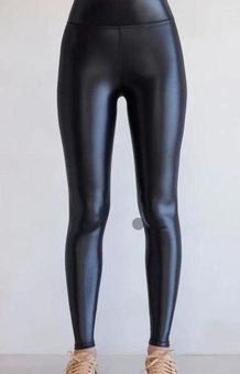 Carbon 38 Takara Shine High Waisted Leggings Shiny Athletic Size