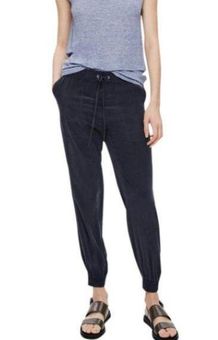 Theory Cortlandt Summer Silk Jogger Pants Navy Blue In Concord track  minimalist - $47 - From Samantha