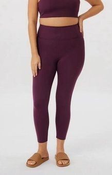 High Rise Compressive Legging - Plum