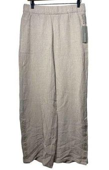 Soft Surroundings Oceo Gauze Wide Leg Pants Pebble Taupe Women's PM Petite  NEW Size undefined - $25 New With Tags - From Magdalene