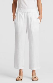 Eileen Fisher Organic Cotton White Gauze Pant Size 1X - $43 - From tiffany