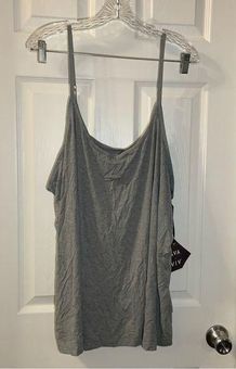 Ava & Viv NWT Heather Grey Stretch Cami Tank size 4X - $13 New With Tags -  From Hayley