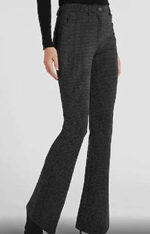 EXPRESS High Waisted Houndstooth Flare pant Black Size 2 - $25 (68% Off  Retail) - From Abby