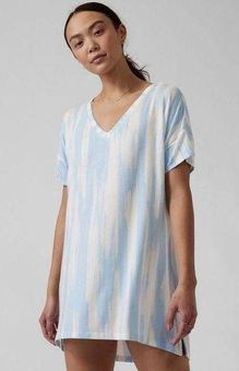 Athleta Nighttime Bliss CYA Oversized Blue Tie Dye Sleep Pajama Shirt Size  XL - $32 - From Julia