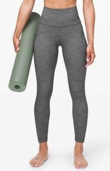 LULULEMON Align Pant II 25 Mini Heathered Herringbone Heathered Black size  8