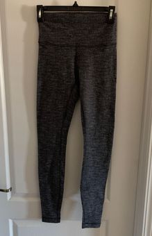 Lululemon Wunder Under Hi-Rise Tight 28 Heathered Black Gray Luon