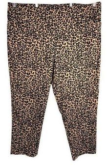 Terra & Sky Terra Sky Plus Size 3X Pants 24W 26W Leopard Print