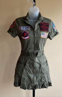 Leg Avenue top gun flight dress costume Green - $45 (40% Off Retail) - From  Kalia