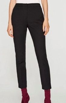 ZARA Women's Skinny Pants Black Straight Leg High Waist Size XS - $35 New  With Tags - From Ann