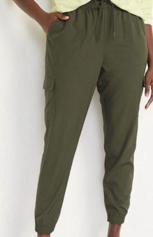 Old Navy Green High-Waisted StretchTech Cargo Jogger Pants - LP Size L  petite - $25 - From Lindsay