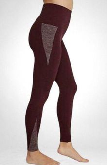 Spanx Assets Heather Maroon Seamless Leggings Red Size XL - $20