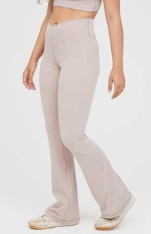 Shop OFFLINE By Aerie Real Me High Waisted Crossover Flare Legging online