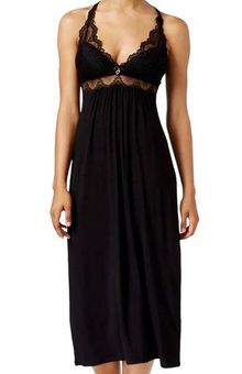 Thalia Sodi lace trim knit nightgown Black Size M - $26 - From Valerie