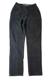 Vintage Juniors Rise Leg Jeans Straight - 90s Arizona High Waist Black - Mom Y2K 9 From undefined Wendy Size $36