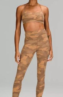 Lululemon Align High Rise 25” Yoga Leggings Camo Beige Women's