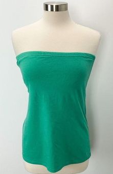 Rue 21 Strapless Built In Bra Longline Tube Top, Green Large INV138 - $5 -  From Brittany