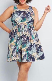 Modcloth, Dresses, Modcloth X Marisol Muro Aligned With Destiny Ladybug  Print Dress 2x