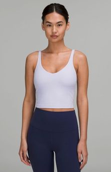 NEW Women Lululemon Align Waist-Length Tank Top Pastel Blue Size 8