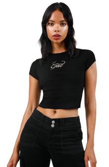 i.am.gia Emilie Tee/Baby Tee Black Size - $30 (25% Off Retail) - From Maybellyn