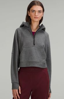 Lululemon scuba oversized half zipper hood sweater NWT. Color in heathered  speckled black in original package. Size M/L item coming with one free  shopping bag Size M - $180 New With Tags 