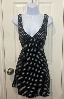 Nellie Mini Dress | US 4 | Black Polka Dot | Womens | Princess Polly