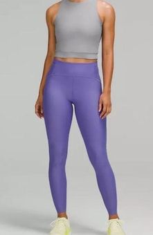 Lululemon purple/lilac SenseKnit Running HR tight 28” New Size 6