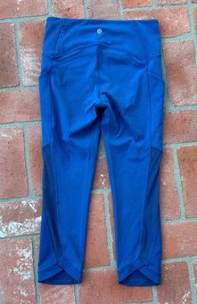 Lululemon Cropped Blue Leggings With Pockets Size 6! Hardly Worn! - $80 -  From L