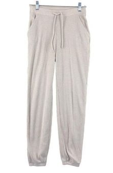 Gilly Hicks Womens Size S Waffle Knit Joggers Beige Drawstring Pockets -  $18 - From Dan