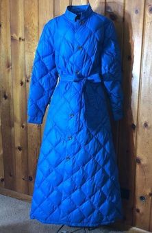 Vintage medium down puffy coat with patches