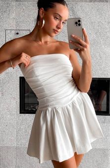 White Dresses Tagged STRAPLESS - MISHKAH