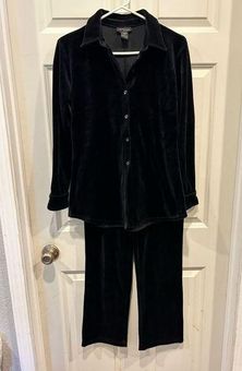 Two Piece Black Pajama Set