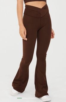 Aerie OFFLINE By Real Me Crossover Wrap Flare Legging Brown Size M - $41  (31% Off Retail) New With Tags - From Jordan