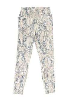 Carbon 38 Python Pastel High Waisted Leggings, Snakeskin Print