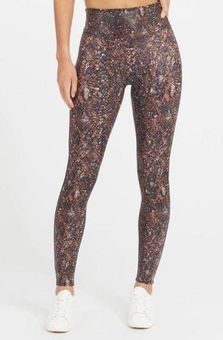 Faux Leather Snake Print Leggings